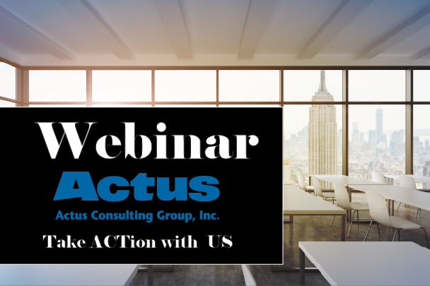 Actus Webinar 人事マネージメント　アメリカ人事